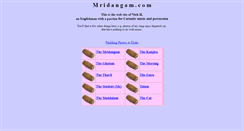 Desktop Screenshot of mridangam.com