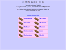 Tablet Screenshot of mridangam.com